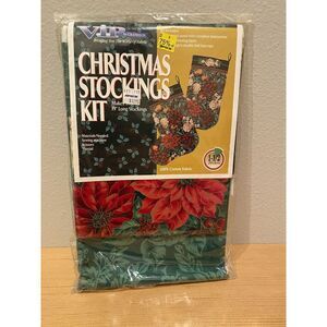VIP Cranston‎ Christmas Stocking Kit - 2 Stockings 19" 2001